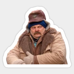 Cold Ron Swanson Sticker